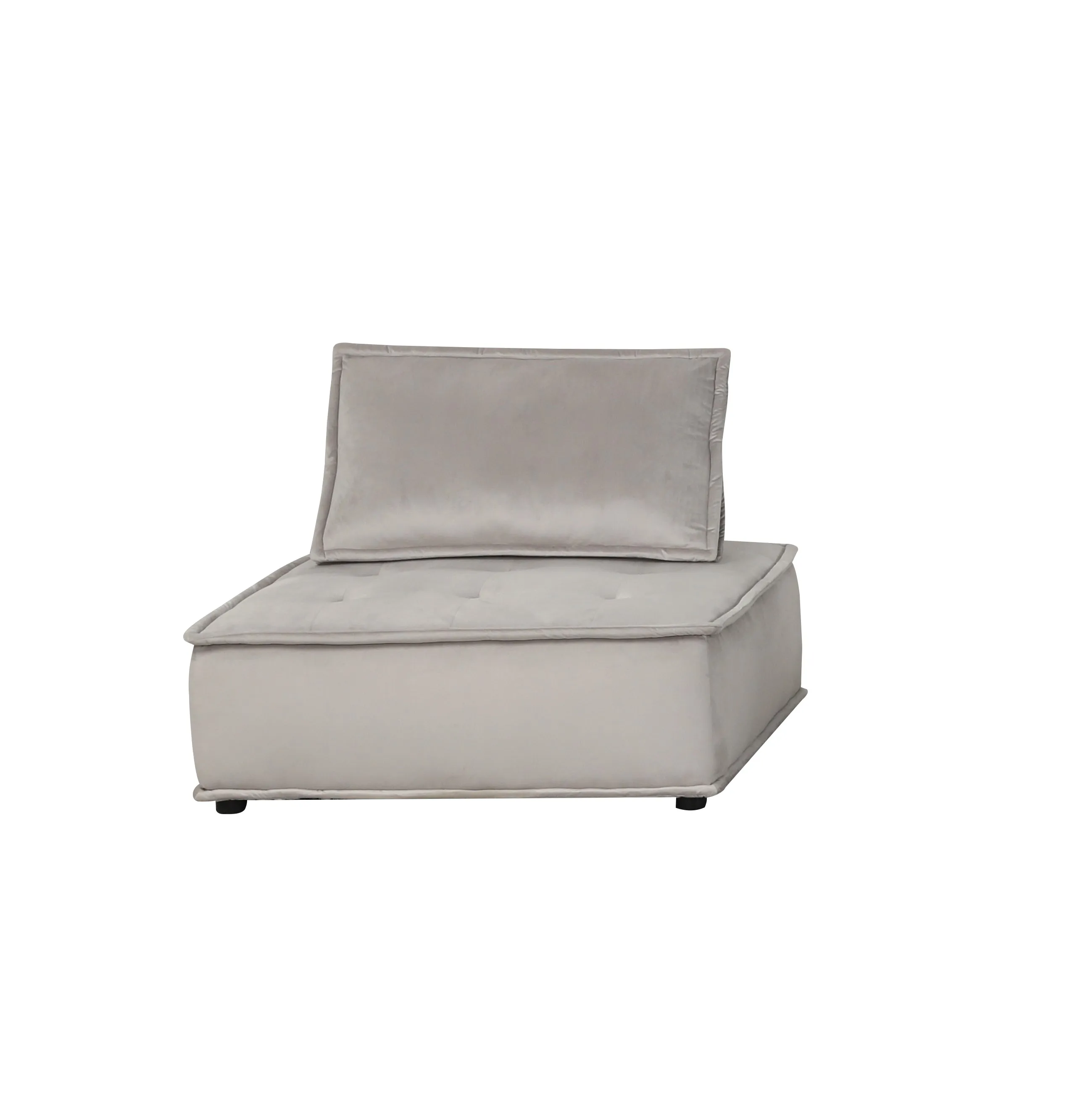 #Durable Velvet Upholstered Two-Seat Sectional Couch with Foam Filling  Non-Slip Bottom for LivingRoom Apartment Office Building