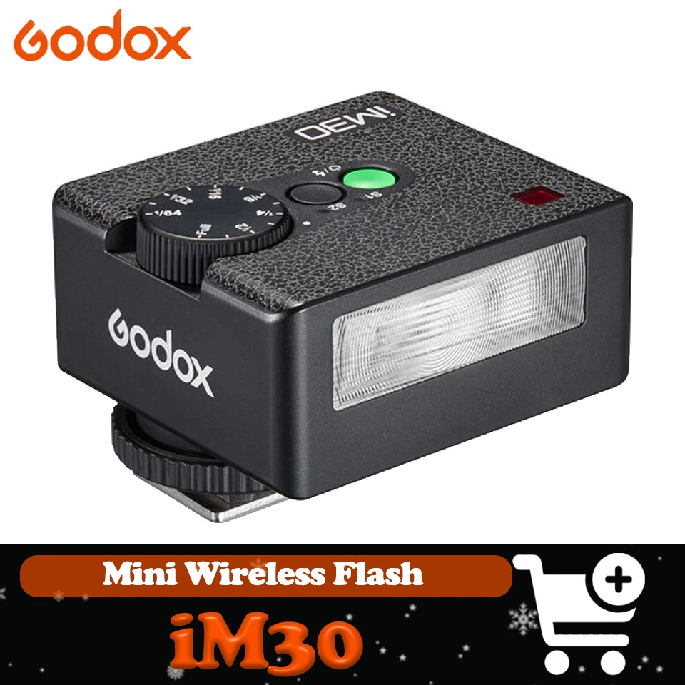 

Godox iM30 Mini Flash Light 6500K±200K Portable Manual Flash for Various Camera Models Output Levels 1/64 Outdoor Shooting