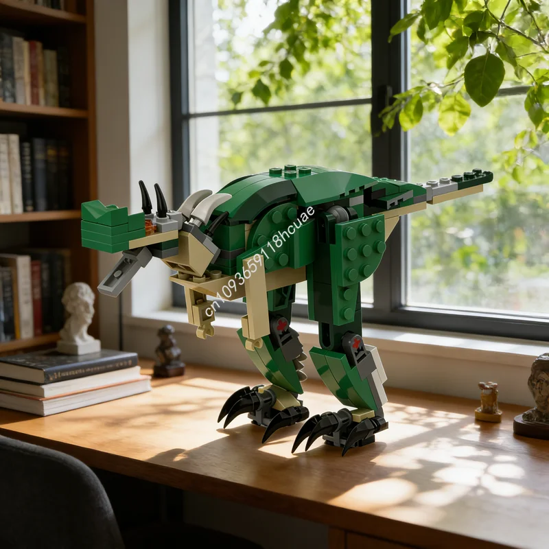 132pcs MOC Dilophosaurus Wetherilli Creator 3 1 Model Building Blocks Toys Festival Gift Construction DIY Creative Idea