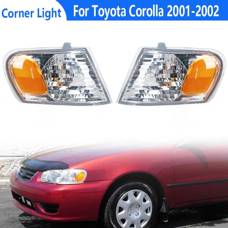 Car Front Corner Light For Toyota Corolla 2001 2002 Bumper Light Turning Flashing Light Warning Light Signal Light No light bulb