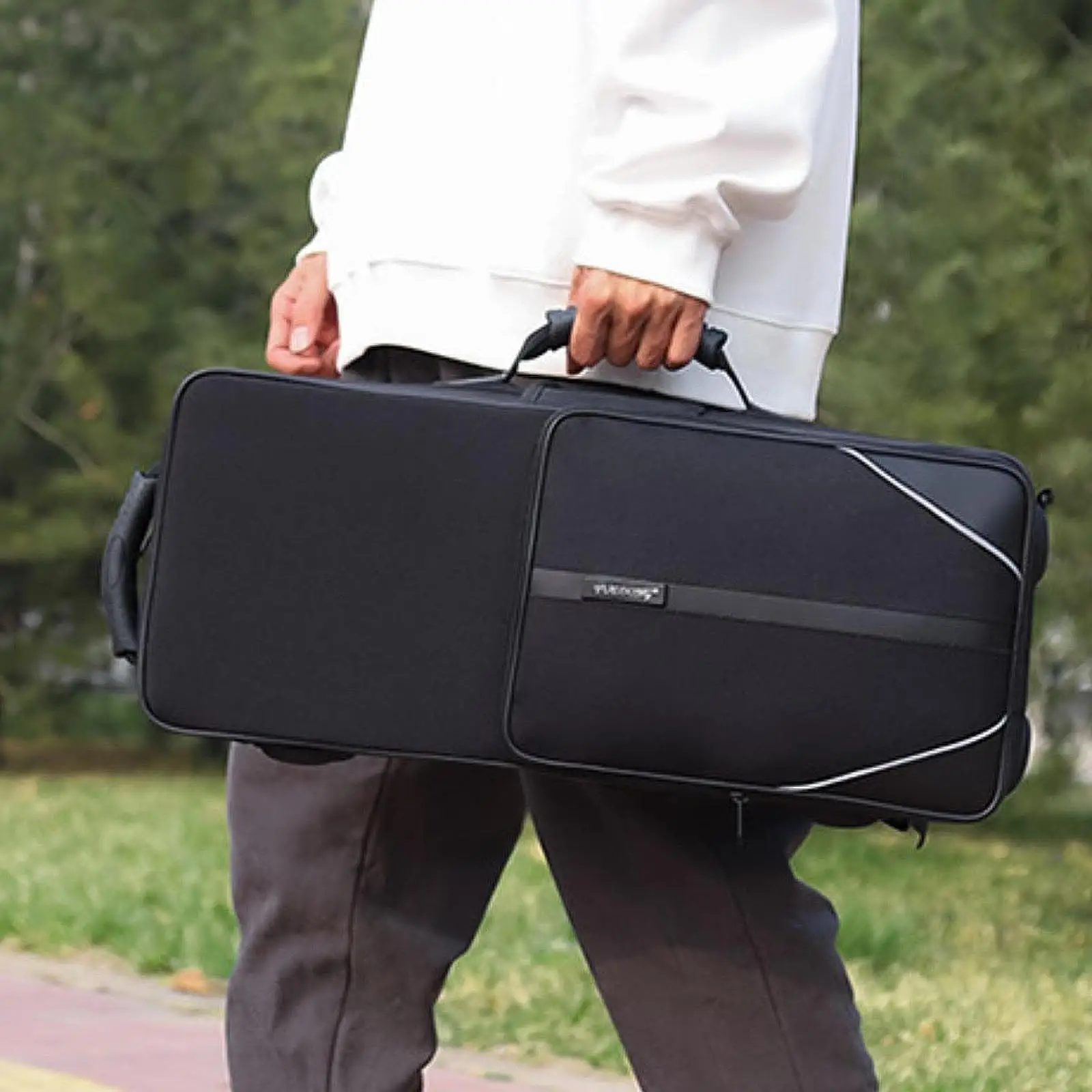 Bolsa para trompete, acessórios para instrumentos, leve com alça de transporte, portátil, mochila de tecido oxford