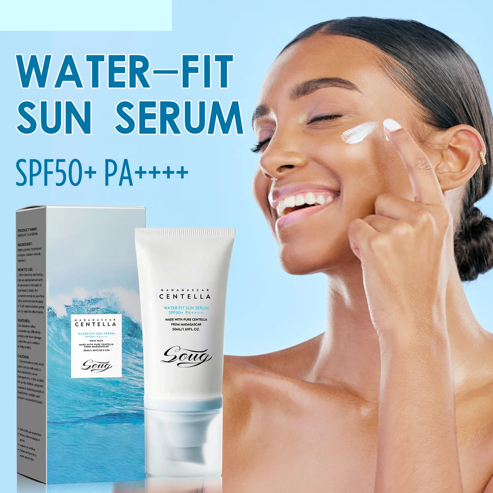 واقي من الشمس للوجه، مرطب ومغذي ومضاد للشمس، حماية من الأشعة فوق البنفسجية، كريم للبشرة الشمسية، كريم كوري للعناية بالجسم #3