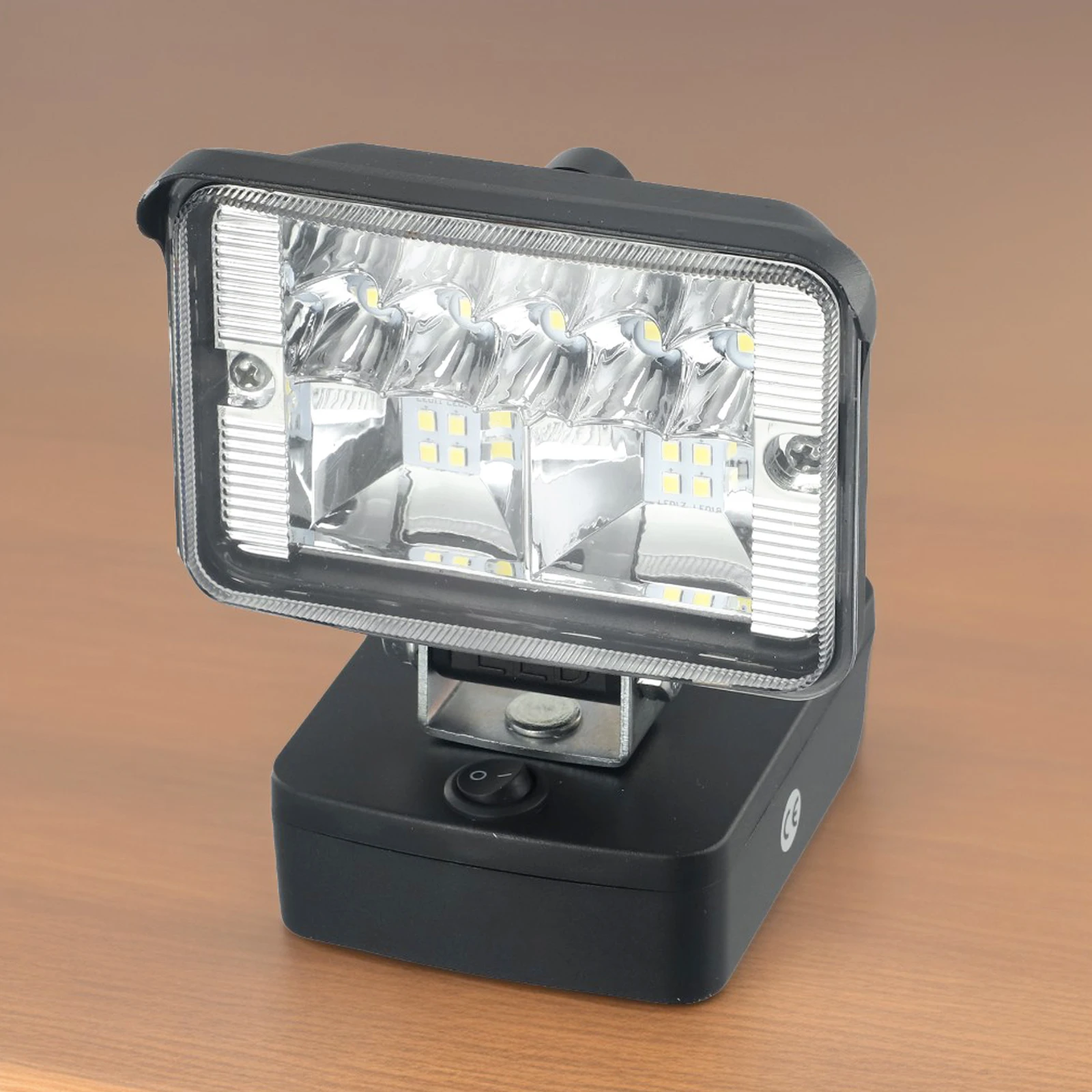 Wireless LED Work Light 1000LM Adjustable Head For 18V Li-ion For Battery Portable Outdoor Camping Construction Lamp B'lack