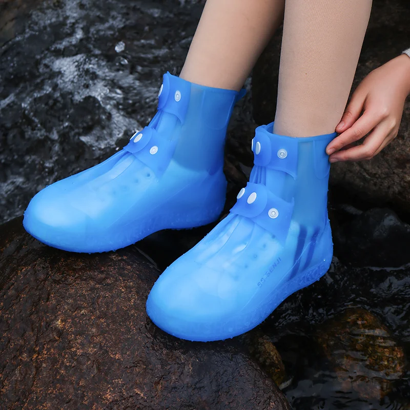 

Unisex Waterproof Rain Shoe Cover TPE Rain Boots Cover Reusable Waterproof Water Shoe Protector Covers for Women Men Adult