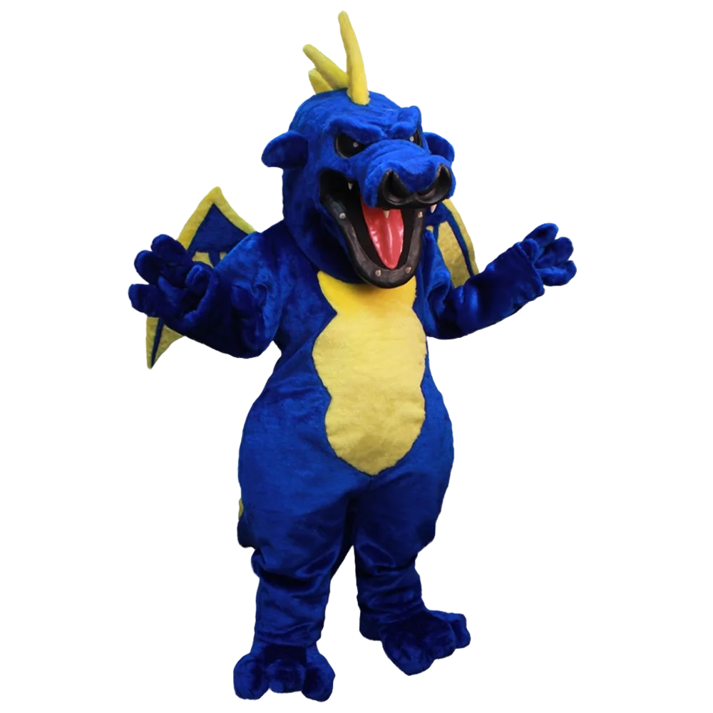 mascot Blue Pterosaur Dinosaur Dragon Mascot Costume Cartoon Character carnival costume fancy Costume party754