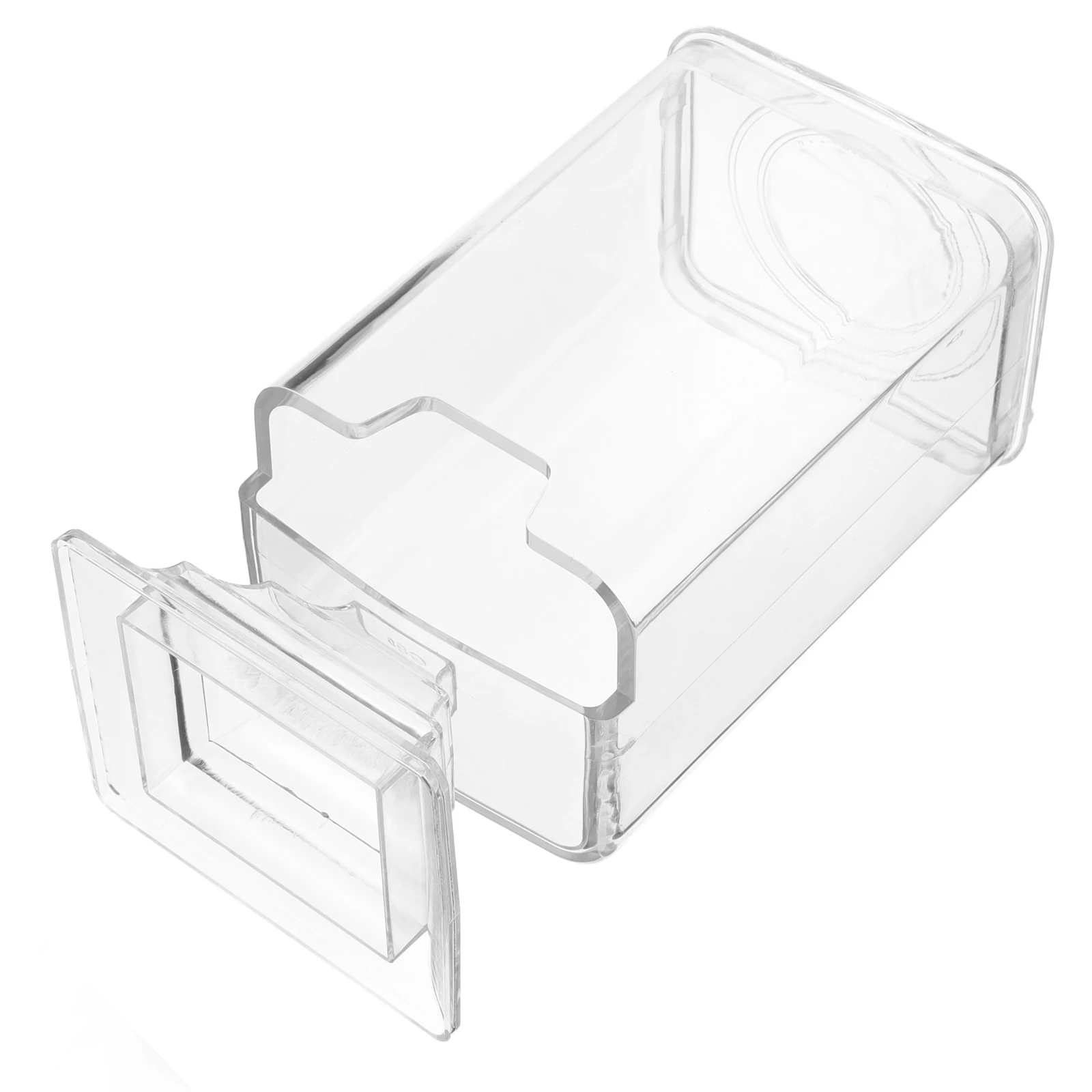 صندوق حامل وسادة قطنية شفافة لمستحضرات التجميل، حاوية تخزين عالية الحامل لمكياج مزيل طلاء الأظافر #5