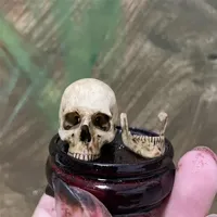 1:6 Scale Handmade Skeleton Head Figurine - 3D Printed Realistic Collectible for Fish Tank, Home & Decor Accessories
