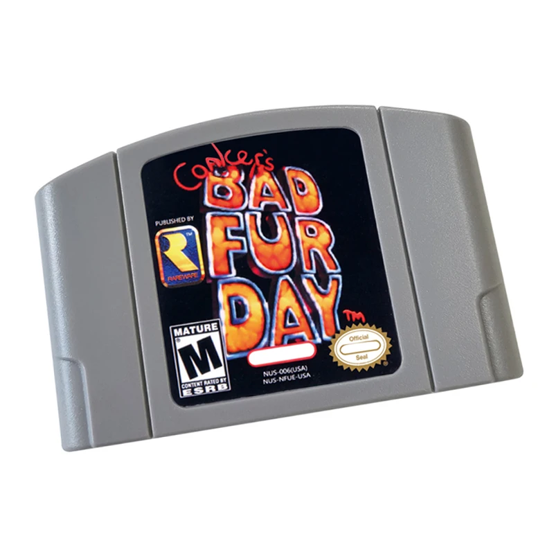 N64 games Cartridge-BAD FUR DAY NTSC Version Retro Games reconstructed