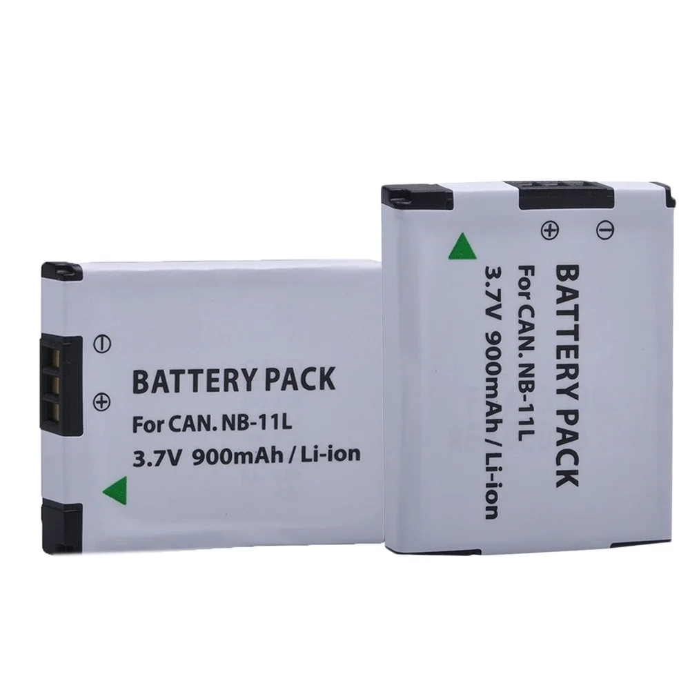Сменный аккумулятор NB-11L/NB-11LH емкостью 900 мАч для Canon A2400/A3400/A4000 IS — литий-ионный блок питания большой емкости с полным декодированием