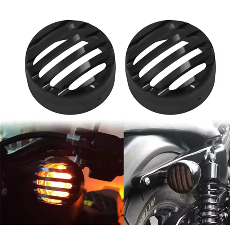 Motorcycle Front Turn Signal Indicator Grill Bezel Cover For Sportster XL Iron Nightster Super Low 1992-2020