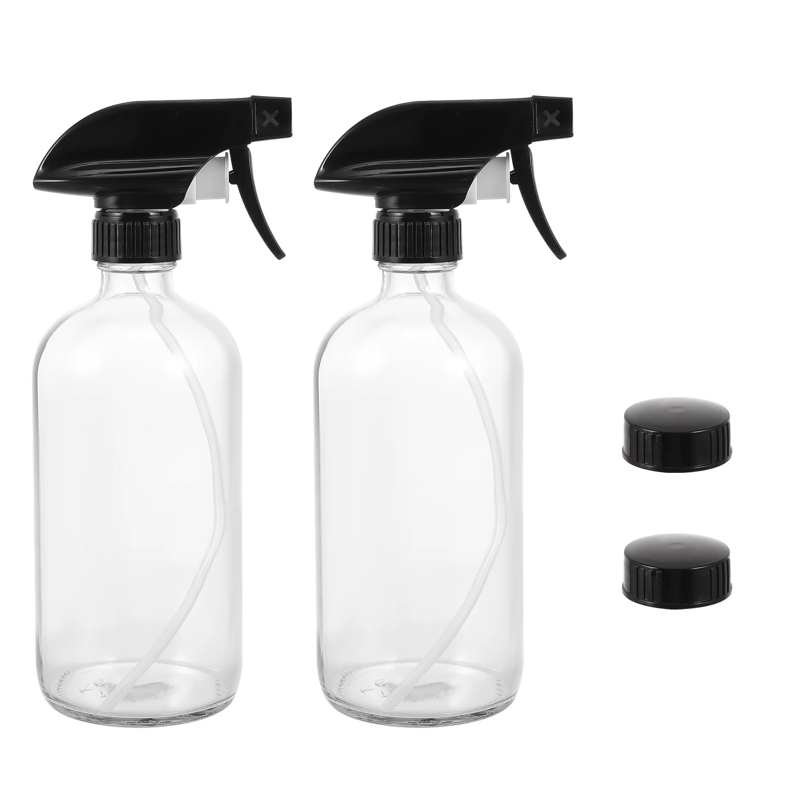 

2Pcs 500ml Sturdy Glass Bottles for Cosmetics Travel and Home Liquid Dispensing Bottle Empty Bottle Dispenser