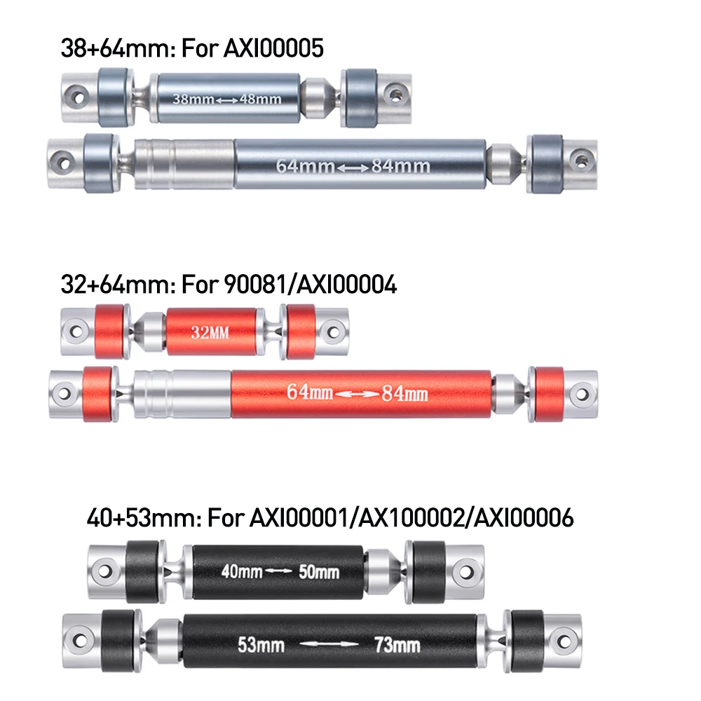 AXSPEED Steel Center Drive Shaft Transmission for 1/24 Axial SCX24 AXI90081 AXI00001 AXI00002 AXI00004 AXI00005 AXI00006