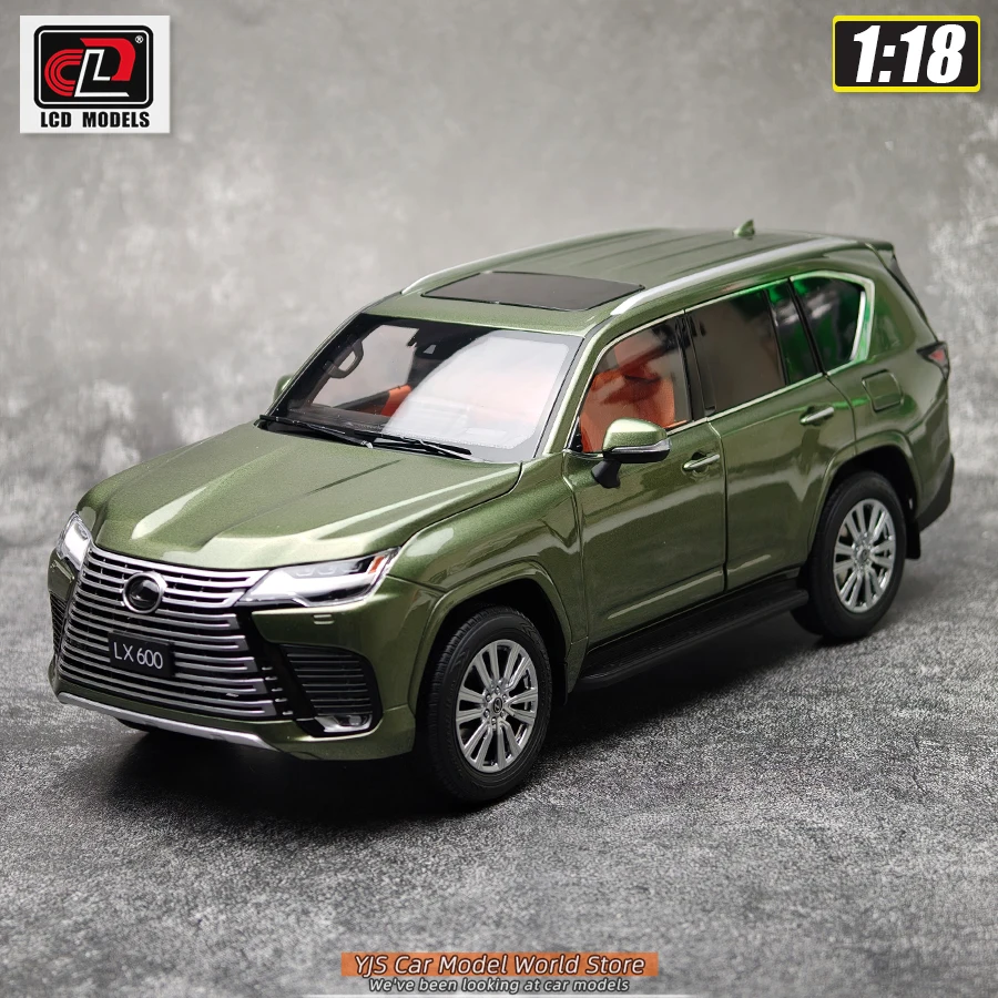 Lcd 1:18 lexus lx600 liga modelo de carro suv decoração estática