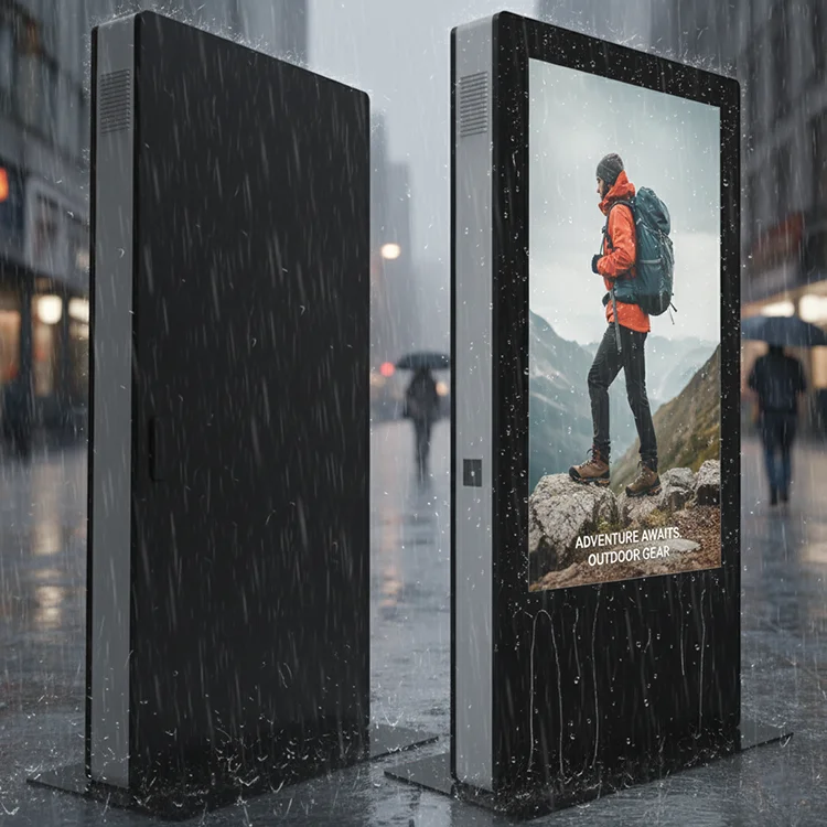 

UTTScreen 43/55/65 Inch Outdoor Digital Signage Floor Stand Vertical Digital LCD Advertising Display
