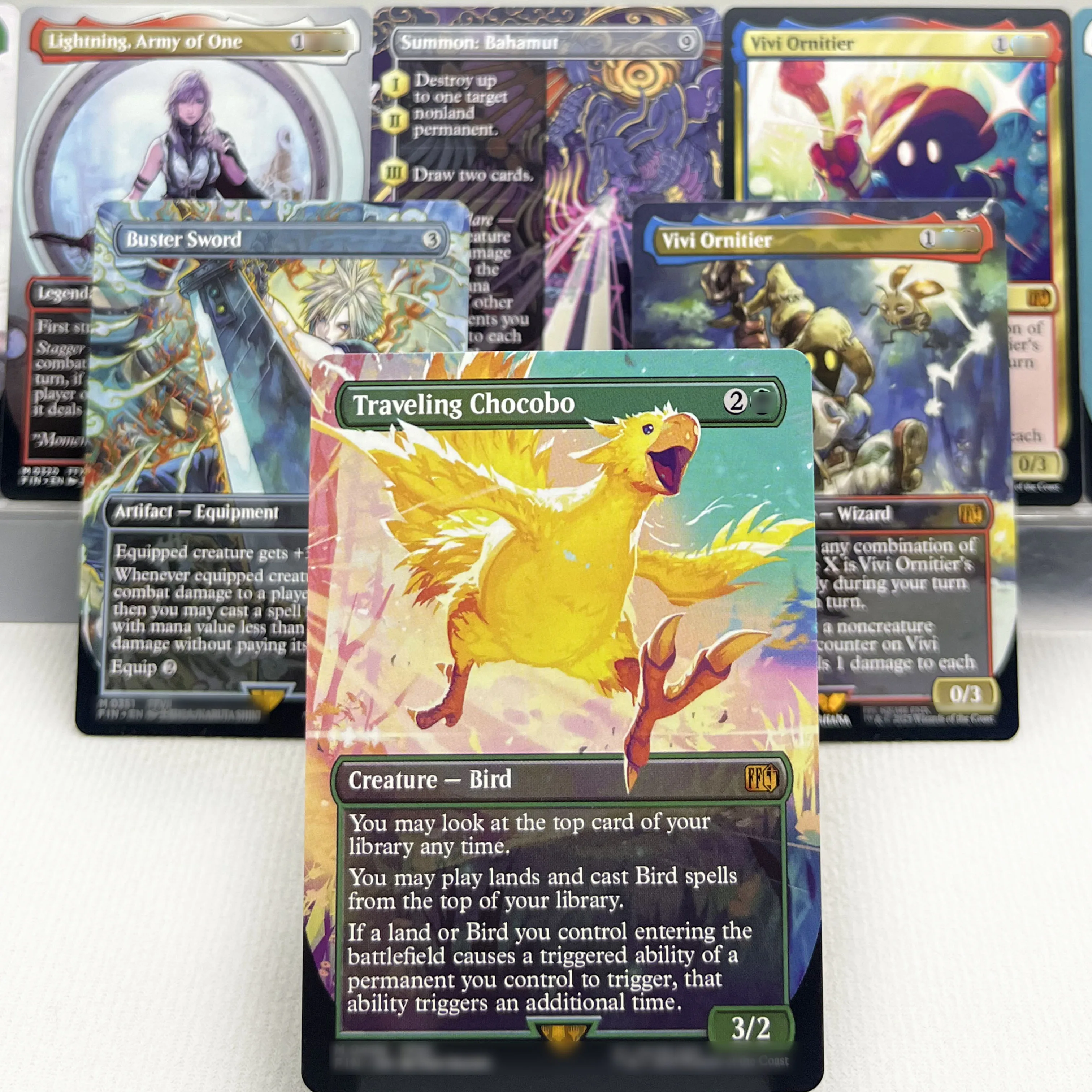 بطاقات سحرية من FIN HOLO14-I02 Tcg، Sephiroth، Fabled SOLDIER Vivi Ornitier Ultima Traveling Chocobo قوة الإلفاة #1