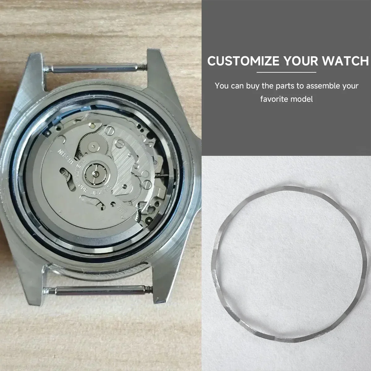 1/2/3/5/10 قطعة ساعة عقد حلقة لحركة NH35 NH36 29.5 مللي متر حامل الغطاء الداخلي ثابت تحديد الساعات المعدنية اكسسوارات