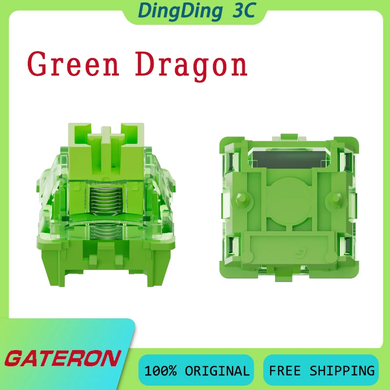 Gateron Green Dragon Magnetic Switch FPS Game Player Fine Tuning Back Cover Design HIFI Audio Switch Custom Keyboard Accessory