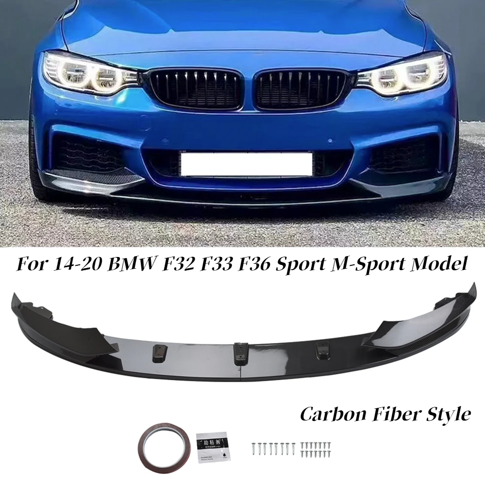 

Для BMW 4-й серии M Sport F32 F33 F36 Performance передний сплиттер из углеродного волокна