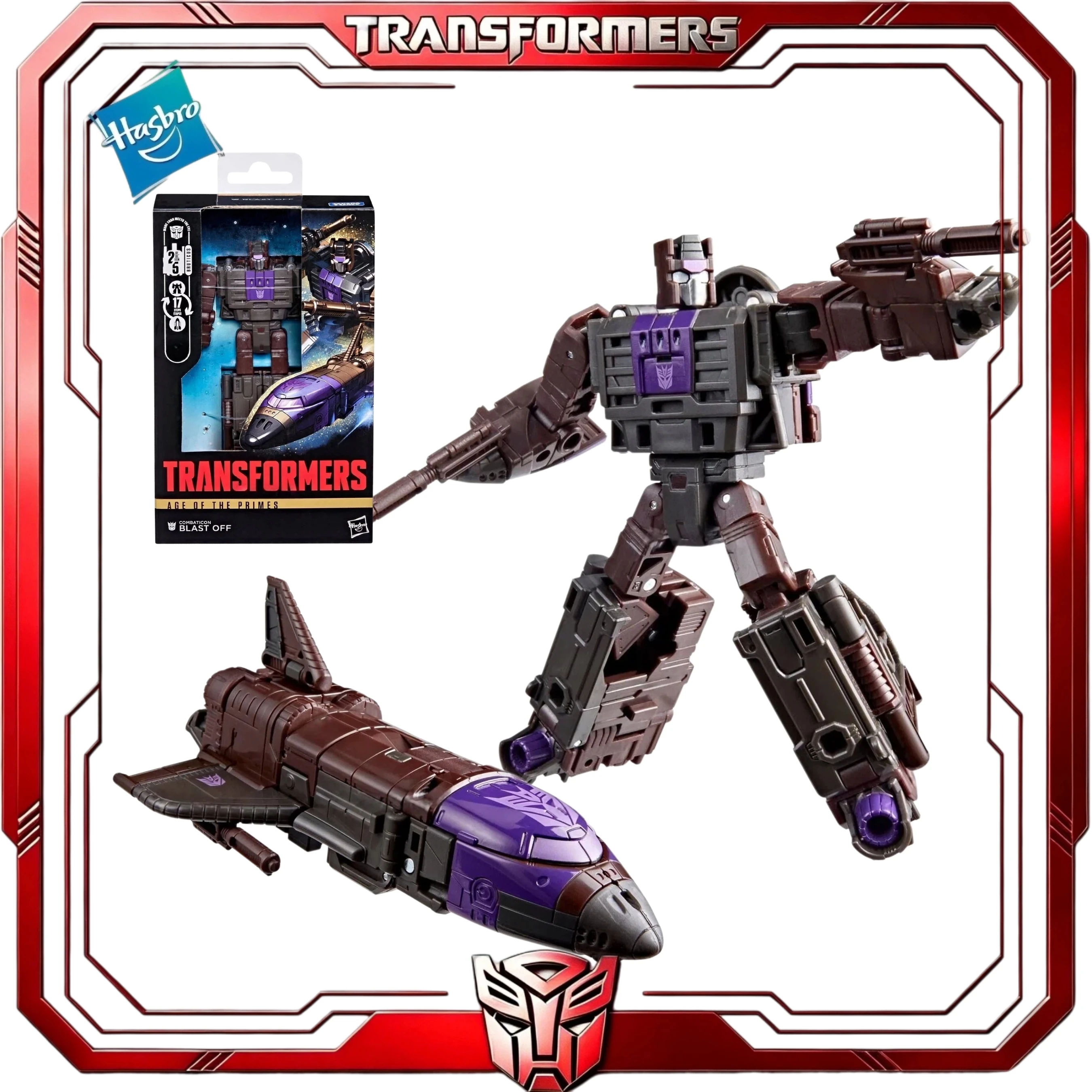 Auf Lager: Hasbro Transformers Age of the Primes Blast Off Combaticon Bruticus Shuttle Sammler-Actionfigur, Geschenk für Fans