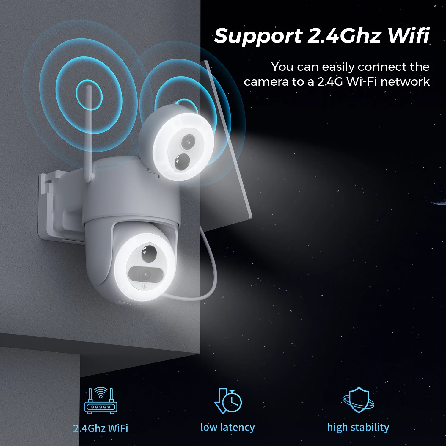 8MP Dual Lens Solar Wirelesss Camera Outdoor with Color Night Vision PIR Motion Detection WIFI Security IP Camera O-KAM App