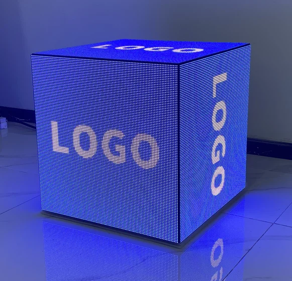 تصميم جديد P3 Led شاشة عرض إعلانات رقمية الإبداعية في الهواء الطلق مقاوم للماء الدورية المكعب السحري Led ملصق يعرض