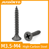 20pcs/set Cross Recessed Flat Head Drywall Screws M3.5 Ash Phosphorus Phillips Self-Tapping Wood Screw Coarse Thread
