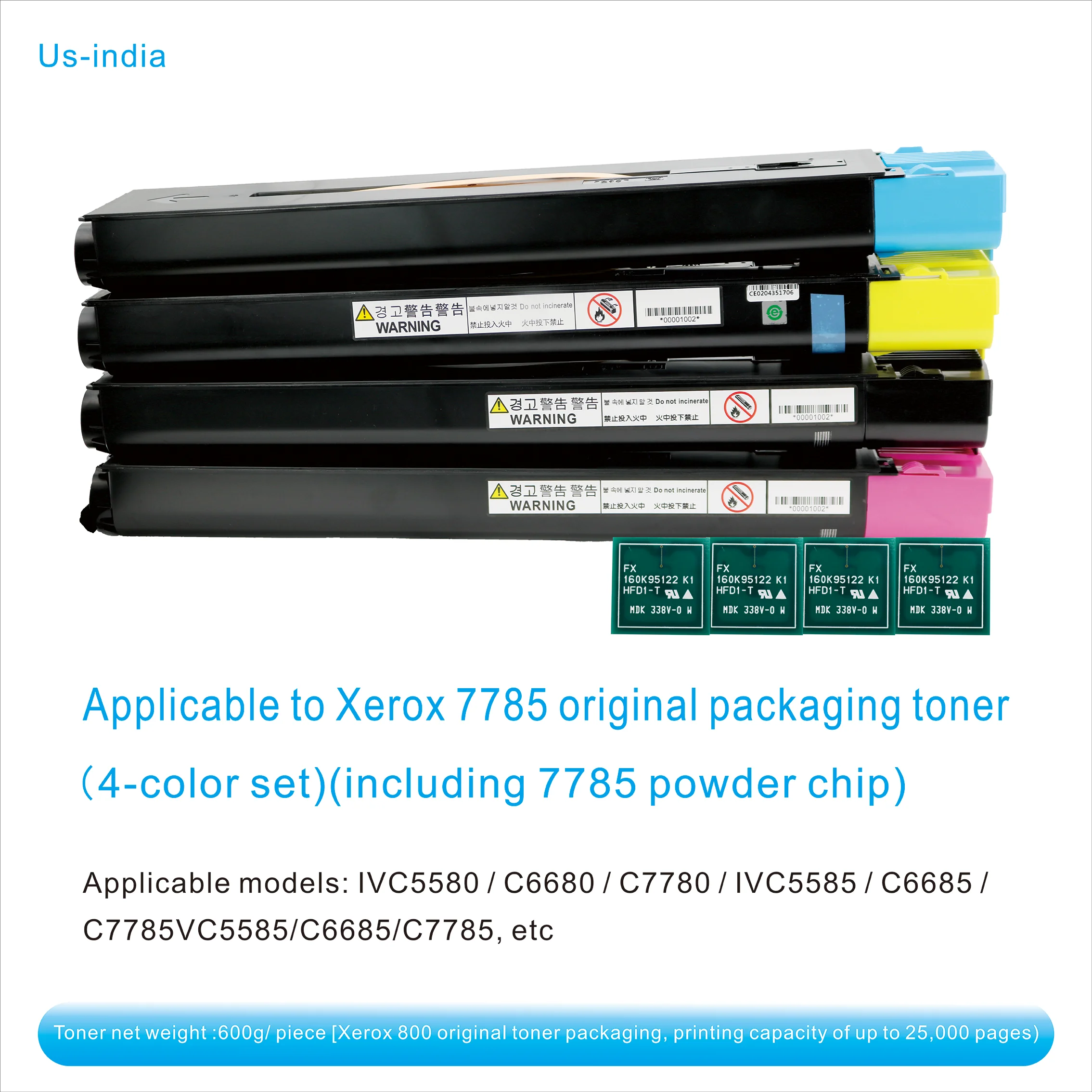 Imagem -03 - Toner do Pacote Original Modelo Aplicável Ct202302 Ct202303 Ct202304 Ct202305 xp 7785 Modelo 550 560 570 C60 C70 9065 9070