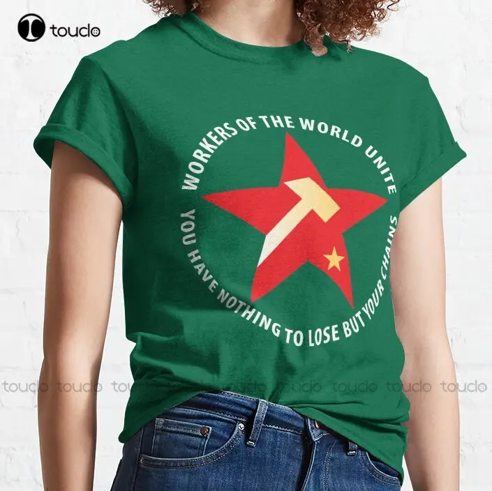 Workers Of The World Socialist Red Star Workers Of The World Unite Marxist Marxism Karl Marx Classic T-Shirt Xs-5Xl Unisex New