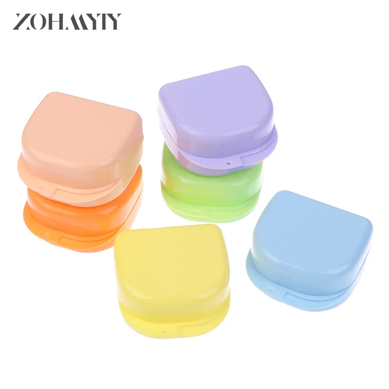 1Pcs Denture Storage Box Partial Denture Case Orthodontic Prosthesis Teeth Container Boxes Dental Retainer