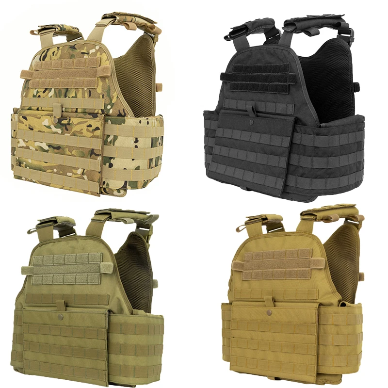 

Outdoor Hunting Molle Tactical Vest Nylon Men Plate Carrier Adjustable Body Armor Molle Vest for Airsoft Combat Accessorie