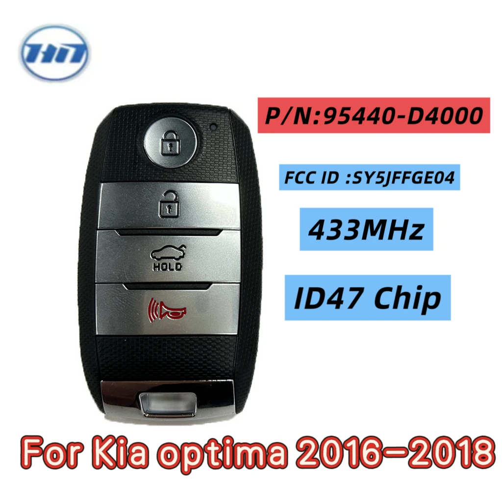 

Heynes 95440-D4000 FCC ID: SY5JFFGE04 Умный дистанционный ключ без ключа для KIA Kia Optima 2016-2018
