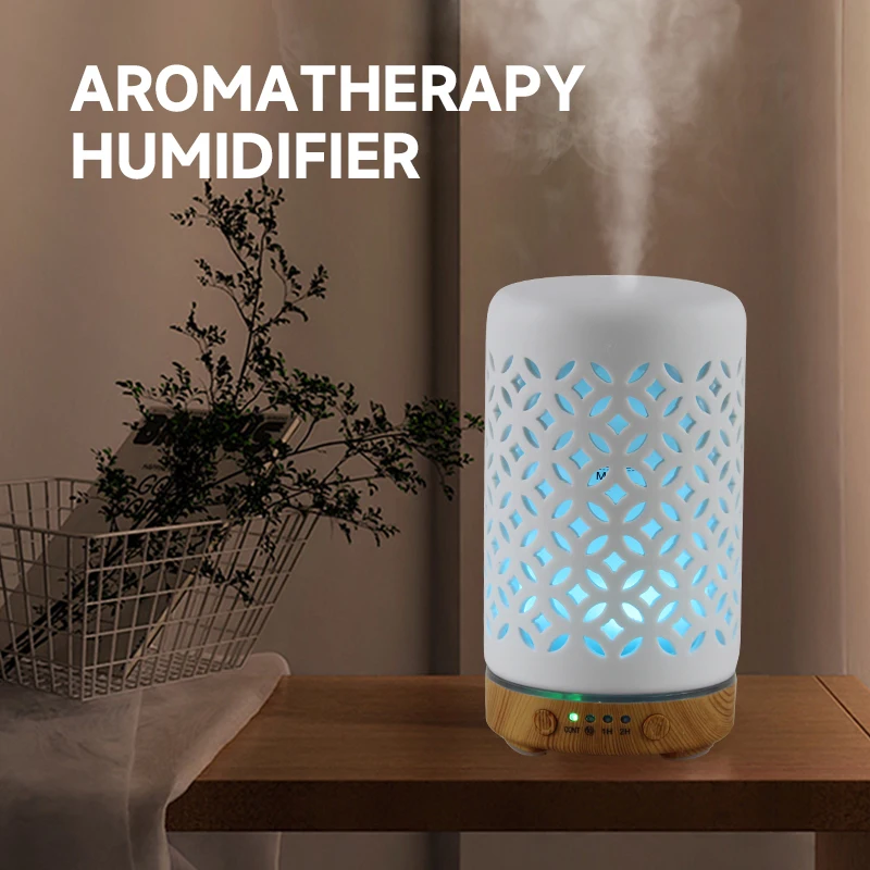 

Настольный аромадиффузор Coin 100 мл с функцией таймера, ультразвуковой увлажнитель воздуха с LED-подсветкой