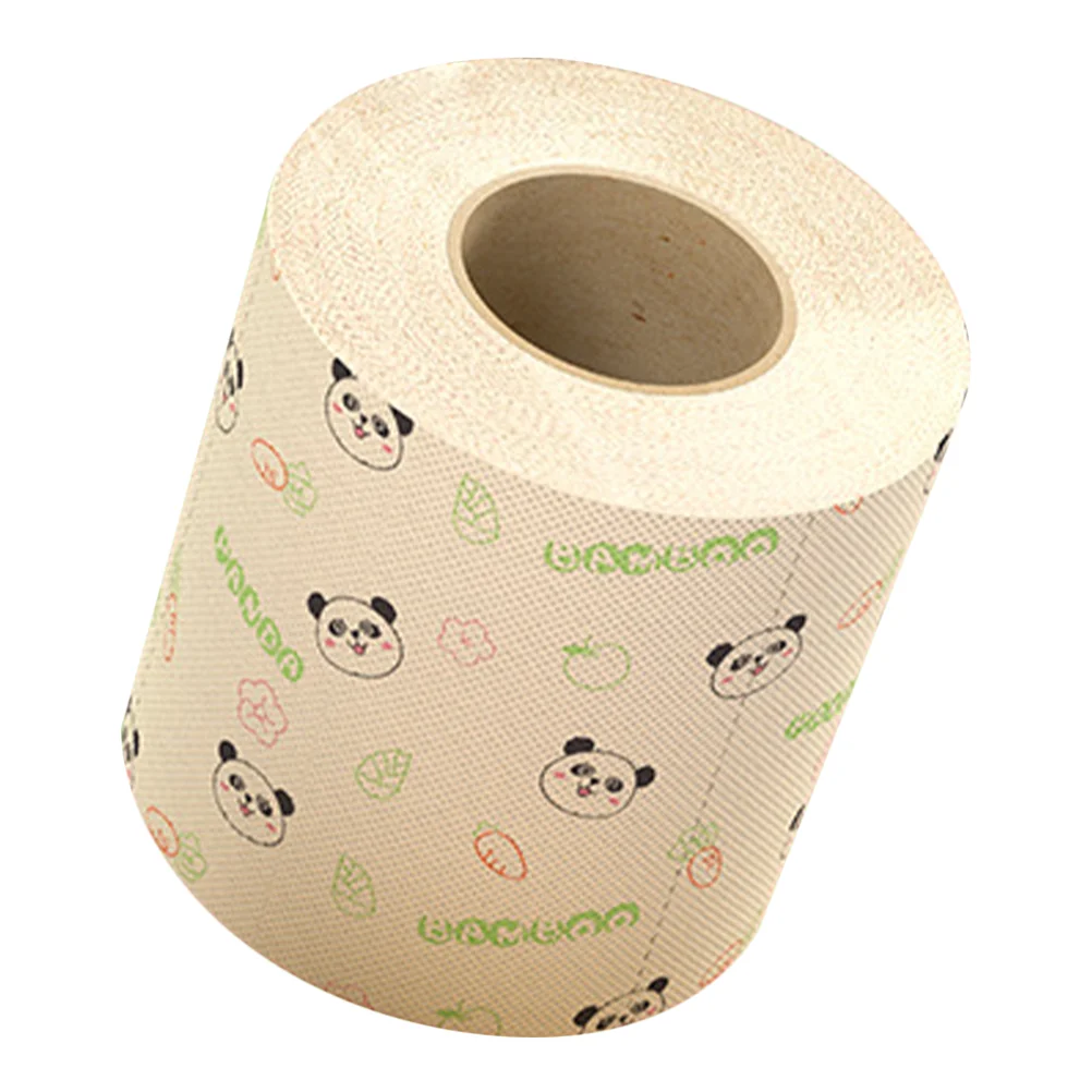 Decorate Roll Toilet Paper Pink Bamboo Pulp Toilets for Bathrooms