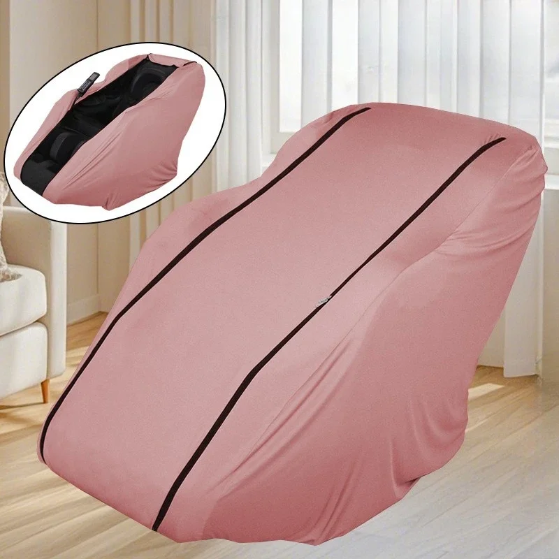 Massage Chair Cover with Zipper, Soft Milk Stretch Sunshade Cloth Anti-scratching Storage Case Dust Cover Protective