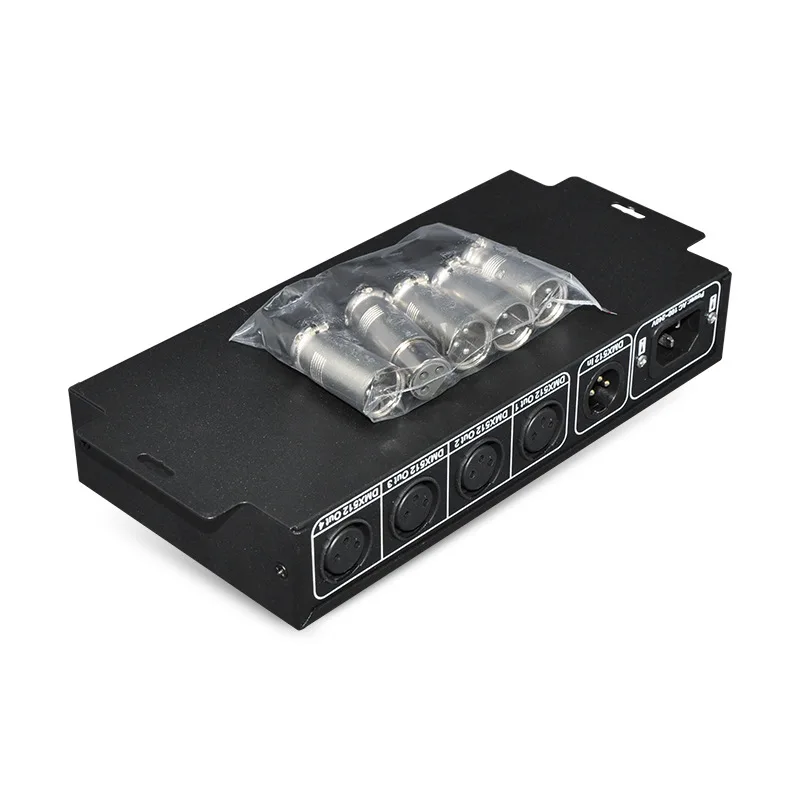 DMX สัญญาณผู้จัดจำหน่าย4-Channel สัญญาณเอาต์พุต Dmx512led หลอดไฟอัจฉริยะแสง Cccam เส้น