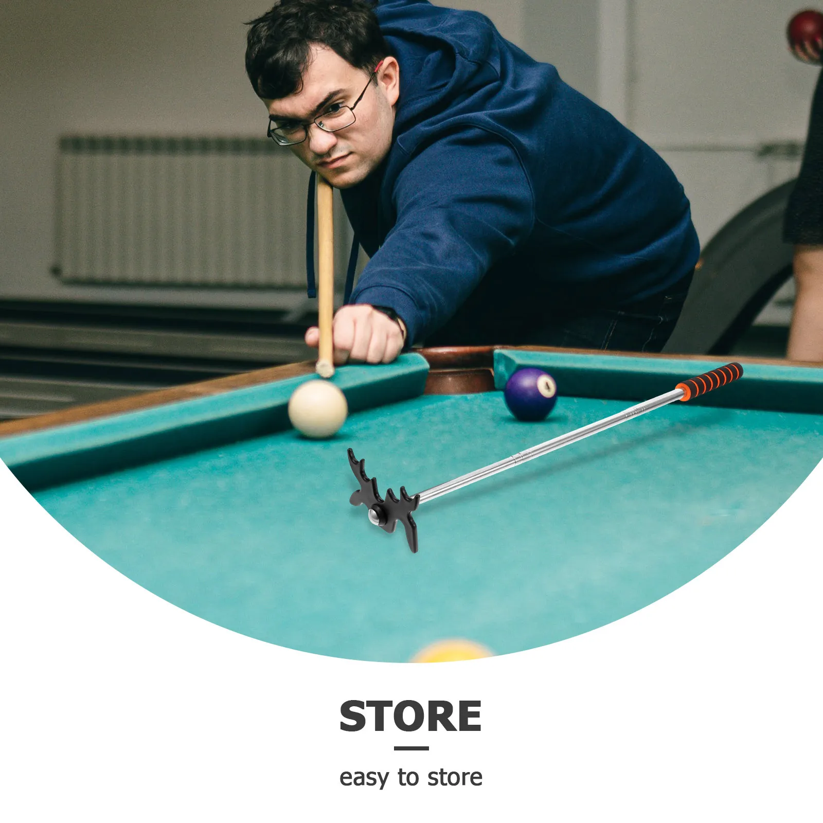 ที่วางไม้คิวสนุกเกอร์บิลเลียดแบบถอดได้ ทำจากโลหะ แข็งแรง ทนทาน อุปกรณ์เสริมสำหรับโต๊ะพูลแบบพกพา ปรับความสูงได้ ไม่ลื่น