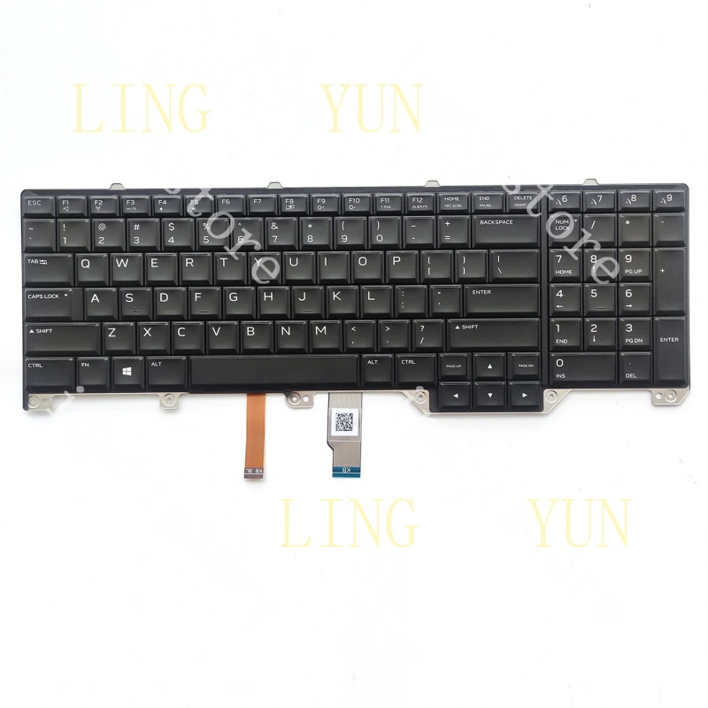 

Z New Backlit Keyboard For Dell ALIENWARE 17 R4 Black US 0N7KJD