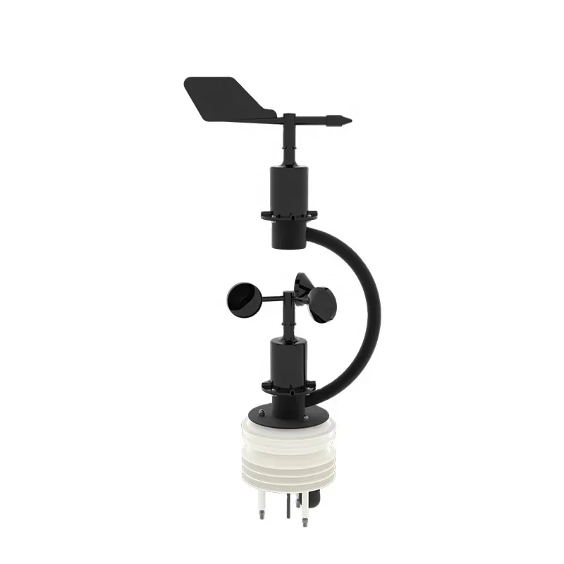 C Type Integrated Outdoor Weather Station With Wind Speed Direction Sensor