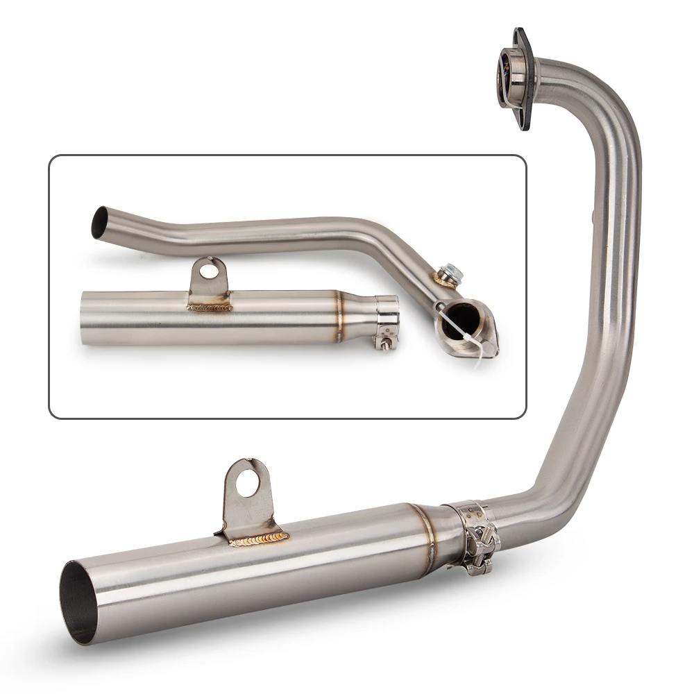 

For CFMoto NK250 250SR NK300 300SR Motorcycle Exhaust System Escape Moto Modified Stainless Front Link Pipe Connect 51mm Muffler