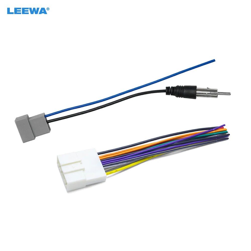 

LEEWA Car CD Audio Stereo Wiring Harness Antenna Adapter For Nissan/Subaru/Infiniti Install Aftermarket CD/DVD Stereo #CA1647