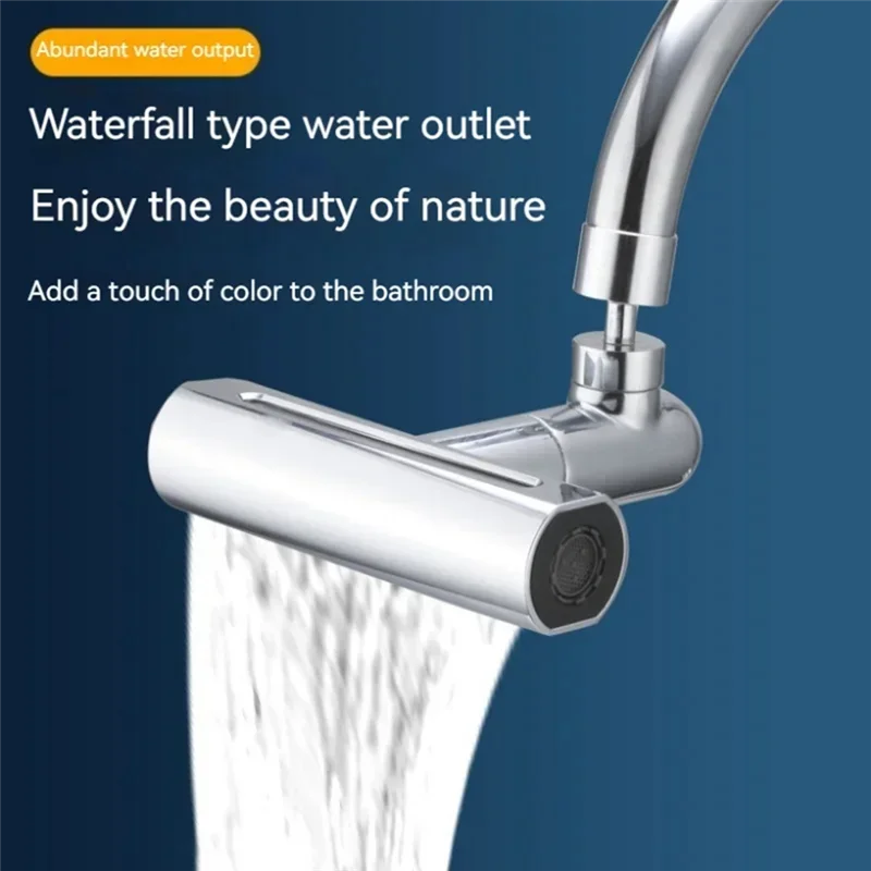 

Адаптер-удлинитель для кухонного смесителя ABSE-Real Waterfall 720 ° Поворотный 4-режимный барботер под давлением с водопадом, 1 шт., B