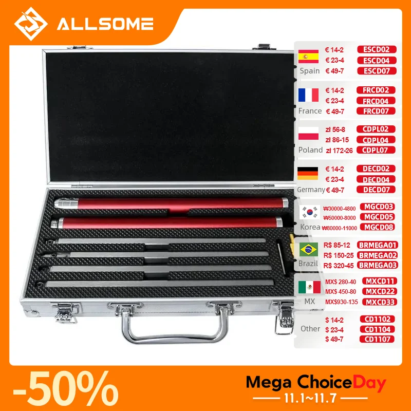 ALLSOME Gỗ Dụng Cụ Xoay Gỗ Tiện Đục Bộ Carbide Lắp Cắt Thép Không Gỉ Thanh Nhôm Hộp Bảo Quản HT2962