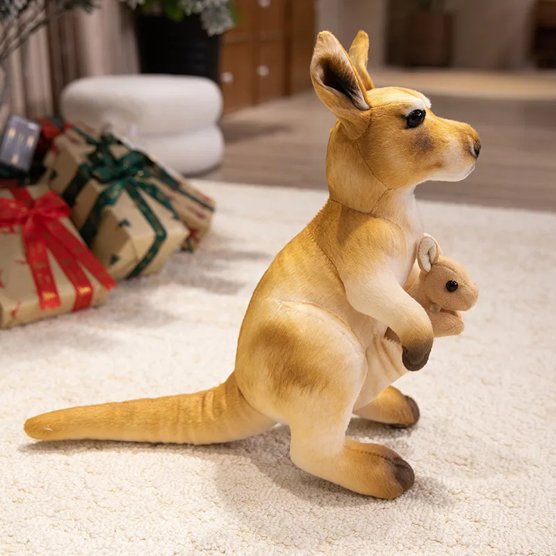 Realistische moeder-kind kangoeroe knuffel zacht gevulde pop kinderen verjaardagscadeau kinderkamer decor baby sussen slaap pop