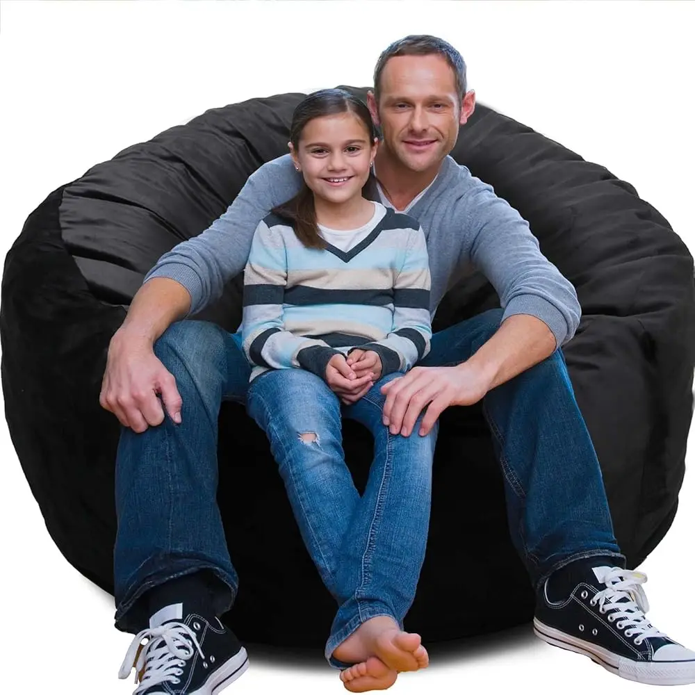 

Bean Bag Chairs, Memory Foam Stuffing Bean Bag Chair For Adults/Teens/Kids, Velvet Lazy Sofa Furniture With Removable