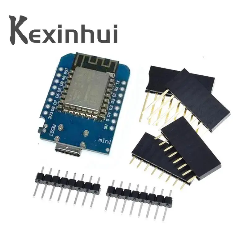 미니 와이파이 개발 보드 핀 포함, ESP8266 ESP-12 ESP-12F CH340G CH340 V2 USB WeMos D1 미니 NodeMCU Lua IOT 보드, 3.3V