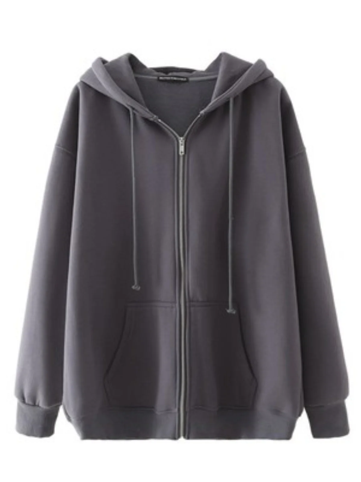 

Классическая американская толстовка свободного кроя на молнии Bm Zhaoluosi, уличный стиль, с длинными рукавами, из смесового хлопка