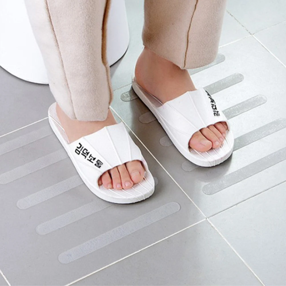 

20 Pcs Anti-slip Strips Non-slip Tape Flower Shape Decals Stickers Bath Safety Bathtub Adhesive