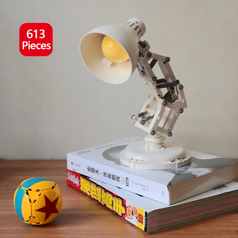 

Маленькая настольная лампа, модель строительных блоков (2585 шт.)-обучающая креативная лампа «сделай сам», украшение для комнаты, сборка, игрушки, подарок на день рождения