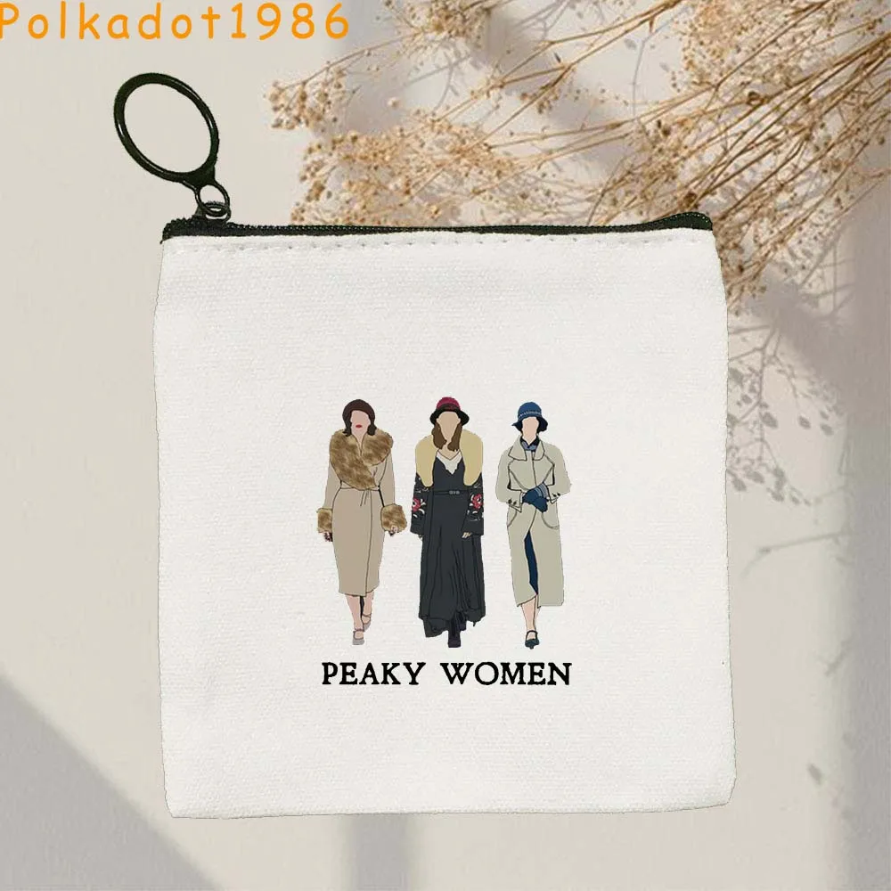 بيكي بليندرز لطيف مروحة الهدايا تومي شيلبي سيليان ميرفي بنين منخفضة بولي قماش محفظة نسائية للعملات المعدنية مفتاح حافظة صغيرة محفظة سستة الحقيبة #4