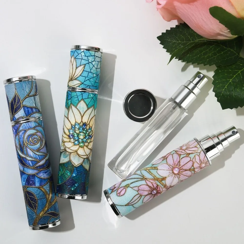 Novo 10ml mini garrafa de perfume recarregável vazio spray garrafa rotativa portátil pulverizador de armazenamento vazio recipientes cosméticos